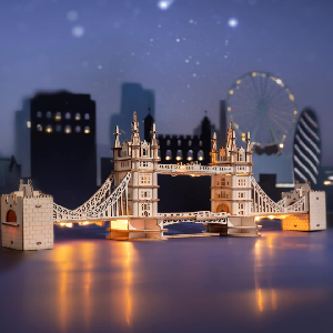 Rowood 3D Puzzles London Tower Bridge with LED