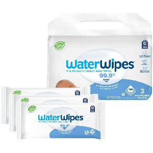 WaterWipes Plastic-Free Original Baby Wipes, 180 Count 3 packs